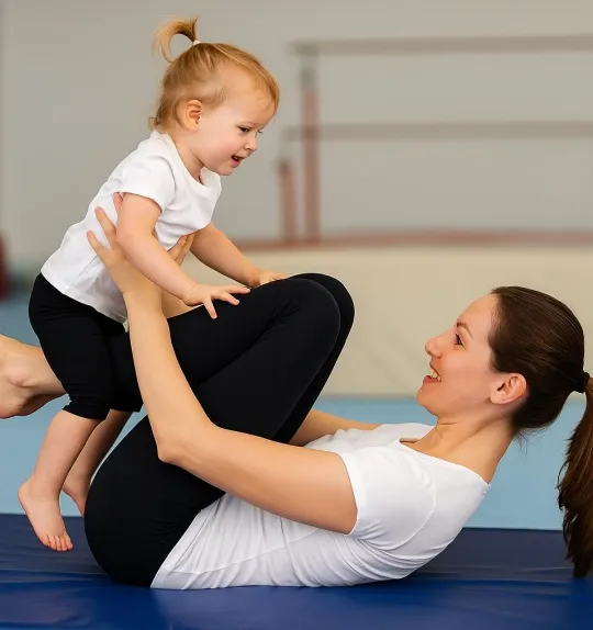 anne çocuk jimnastik workshop